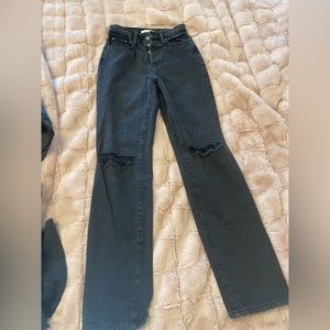 PacSun black dad jeans size 24